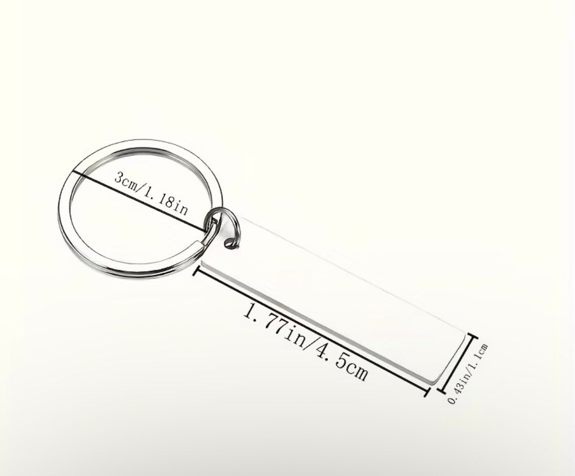 "I LOVE YOU MORE... THE END. I WIN." KEYCHAIN