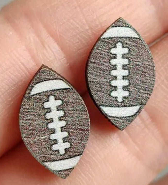 FOOTBALL STUD EARRINGS