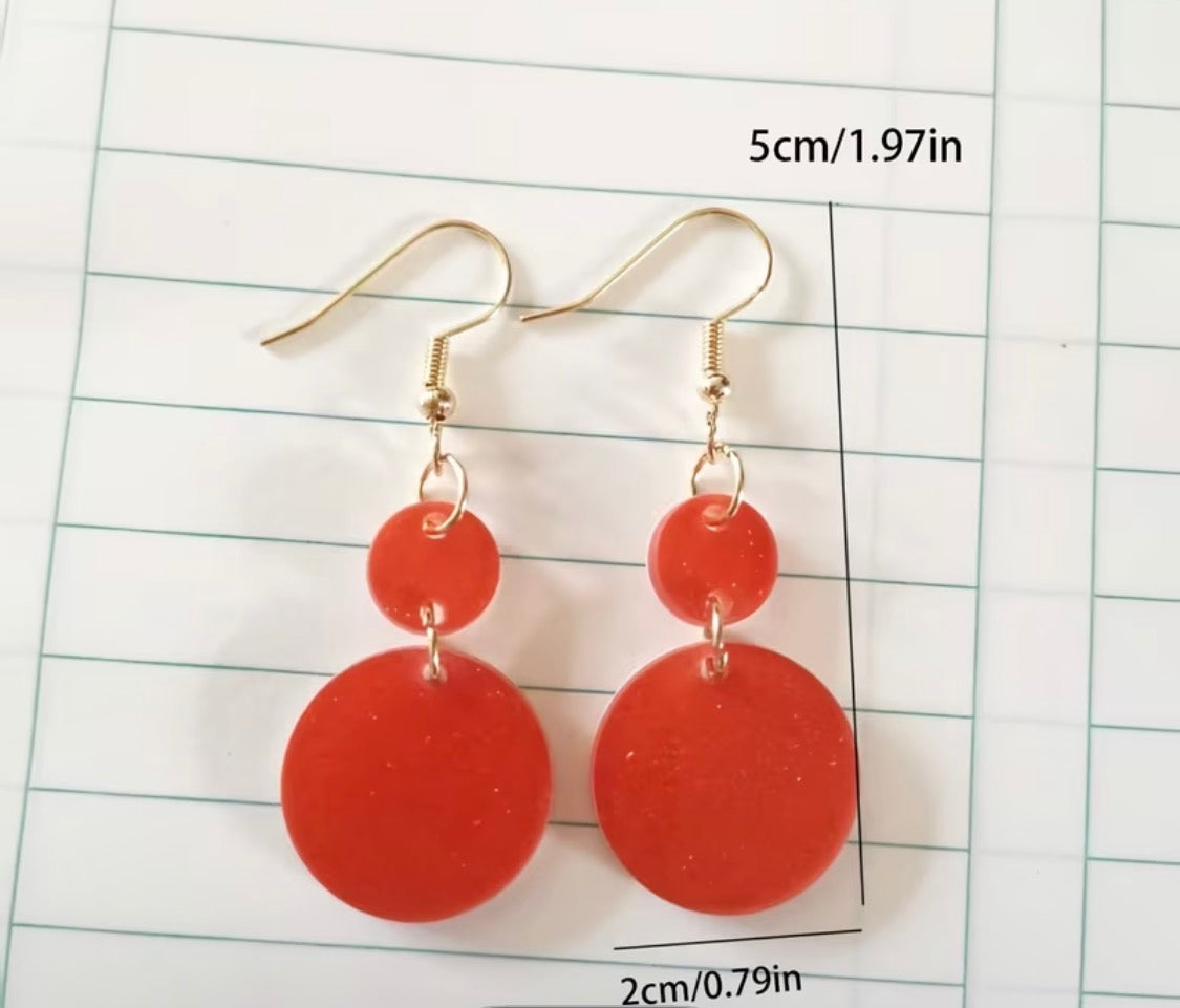 BOHO ORANGE EARRINGS