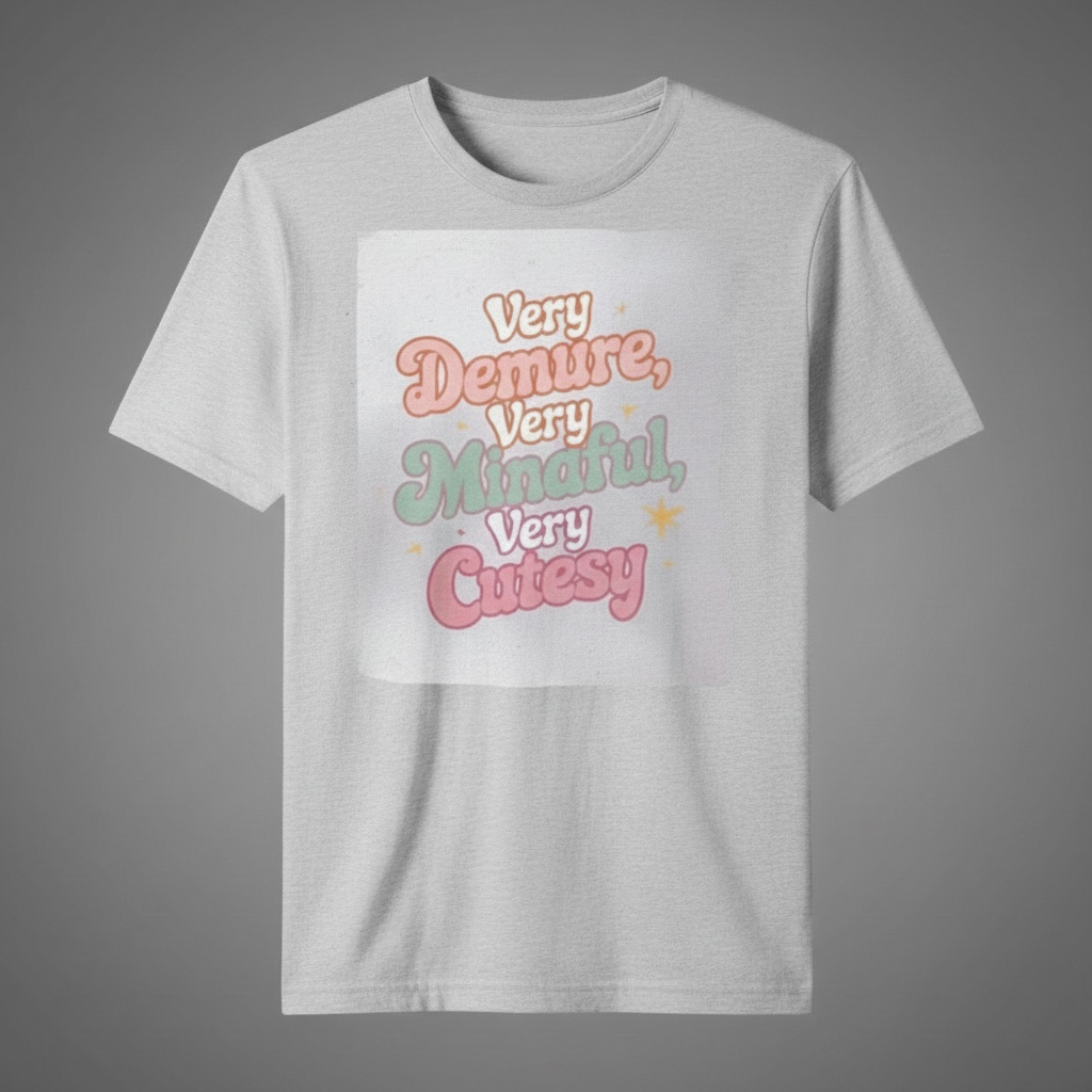VERY DEMURE, VERY MIDFUL, VERY CUTESY T-SHIRT