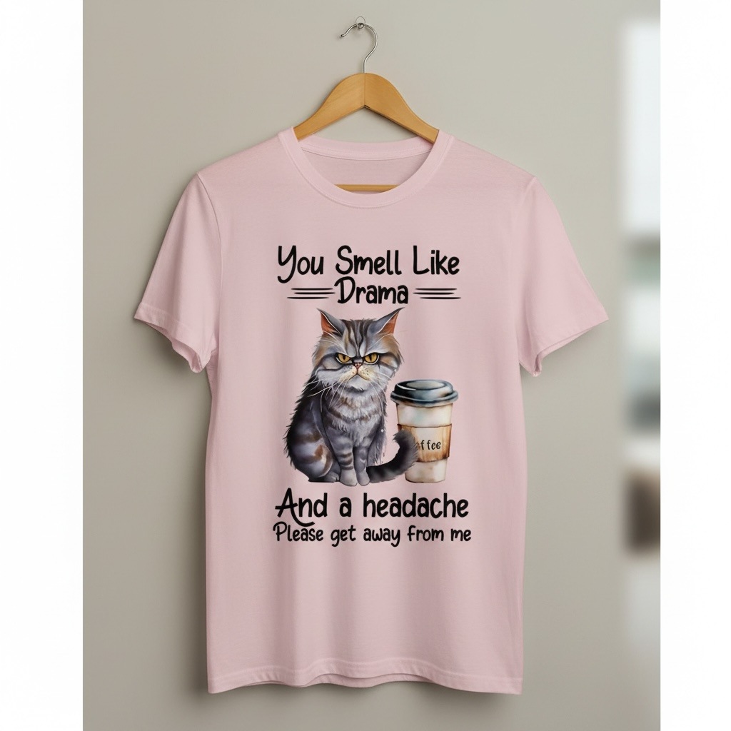 "YOU SMELL LIKE DRAMA AND A HEADACHE" T-SHIRT