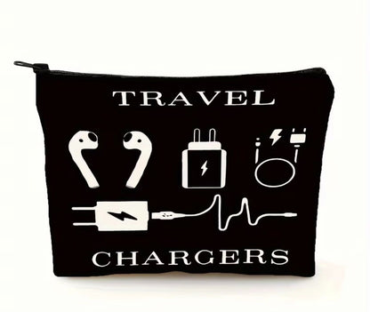 CHARGER AND CABLES TRAVEL BAG