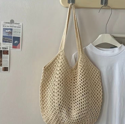 WOMEN'S BOHO WOVEN BAG- LARGE CAPACITY HOLLOW SHOULDER BAG 