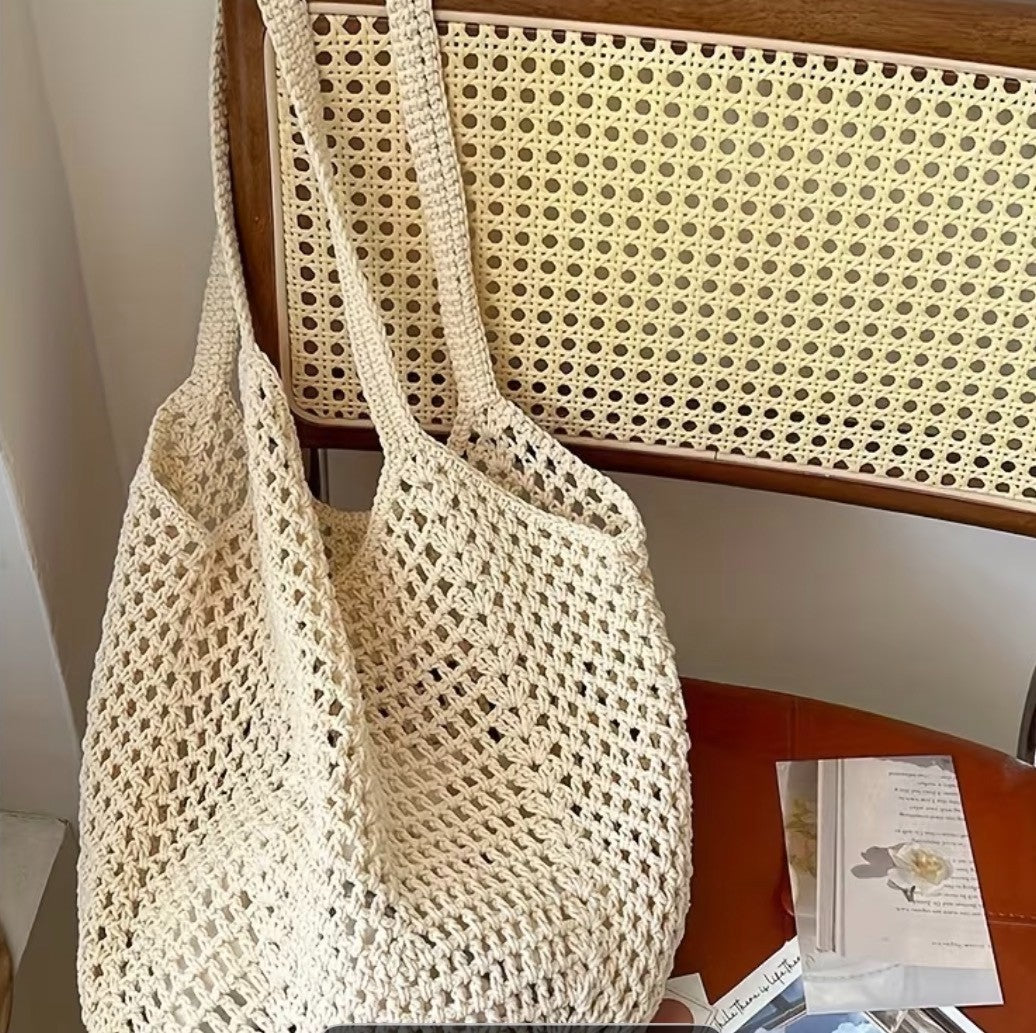 WOMEN'S BOHO WOVEN BAG- LARGE CAPACITY HOLLOW SHOULDER BAG 
