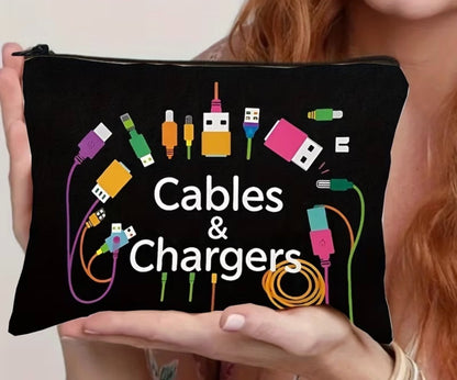 COLORFUL CABLE AND CHARGER BAG 