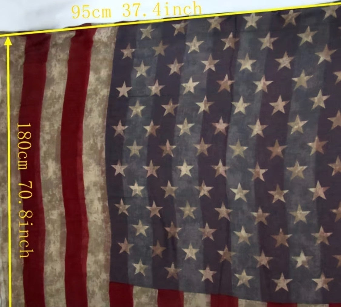 4TH OF JULY FLAG SCARF 
