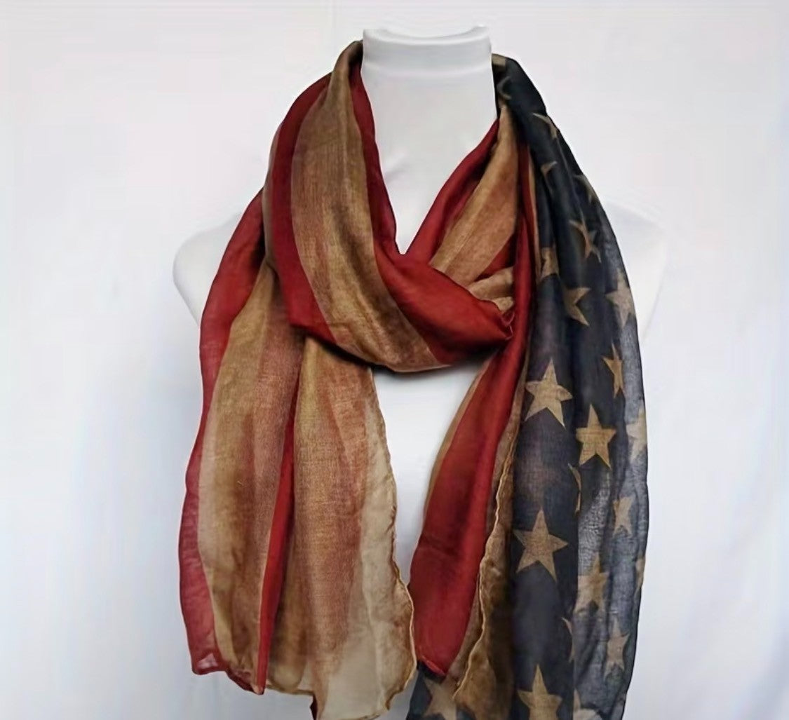 4TH OF JULY FLAG SCARF 