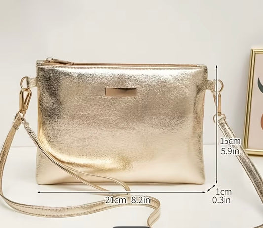 Solid Color Women's Travel Single Shoulder Crossbody Bag Handheld Small Coin Purse