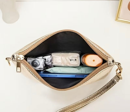 Solid Color Women's Travel Single Shoulder Crossbody Bag Handheld Small Coin Purse
