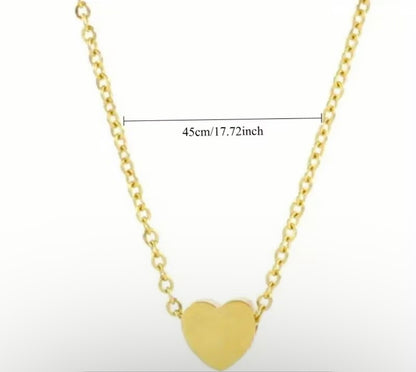 A Simple and Stylish Heart Pendant Women's Necklace