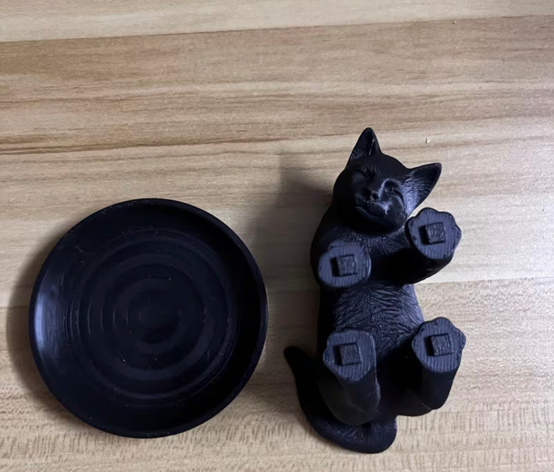Cat Themed Jewelry Plate Pet Style Storage Box