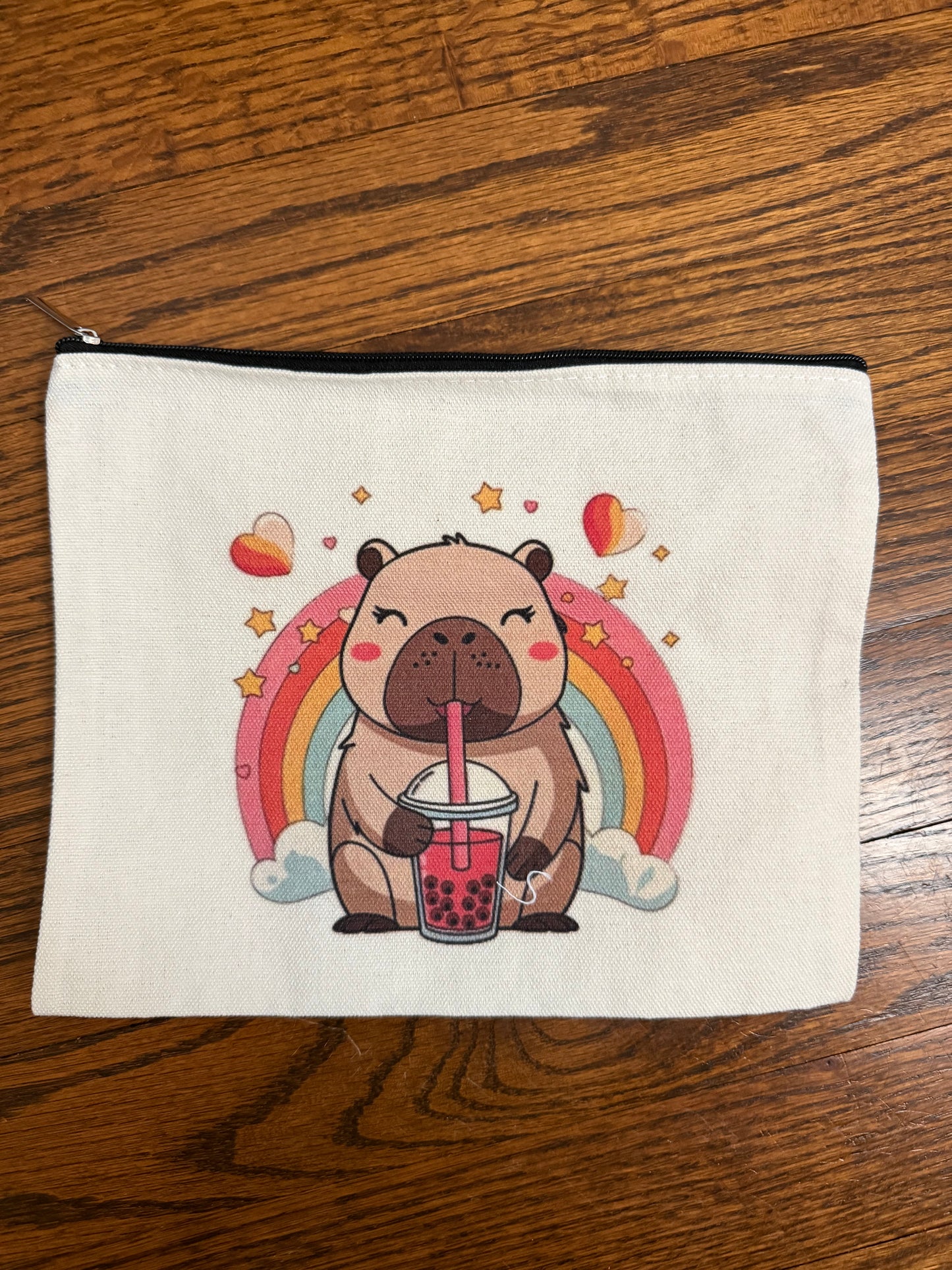 Capybara-Themed Zipper Pouch