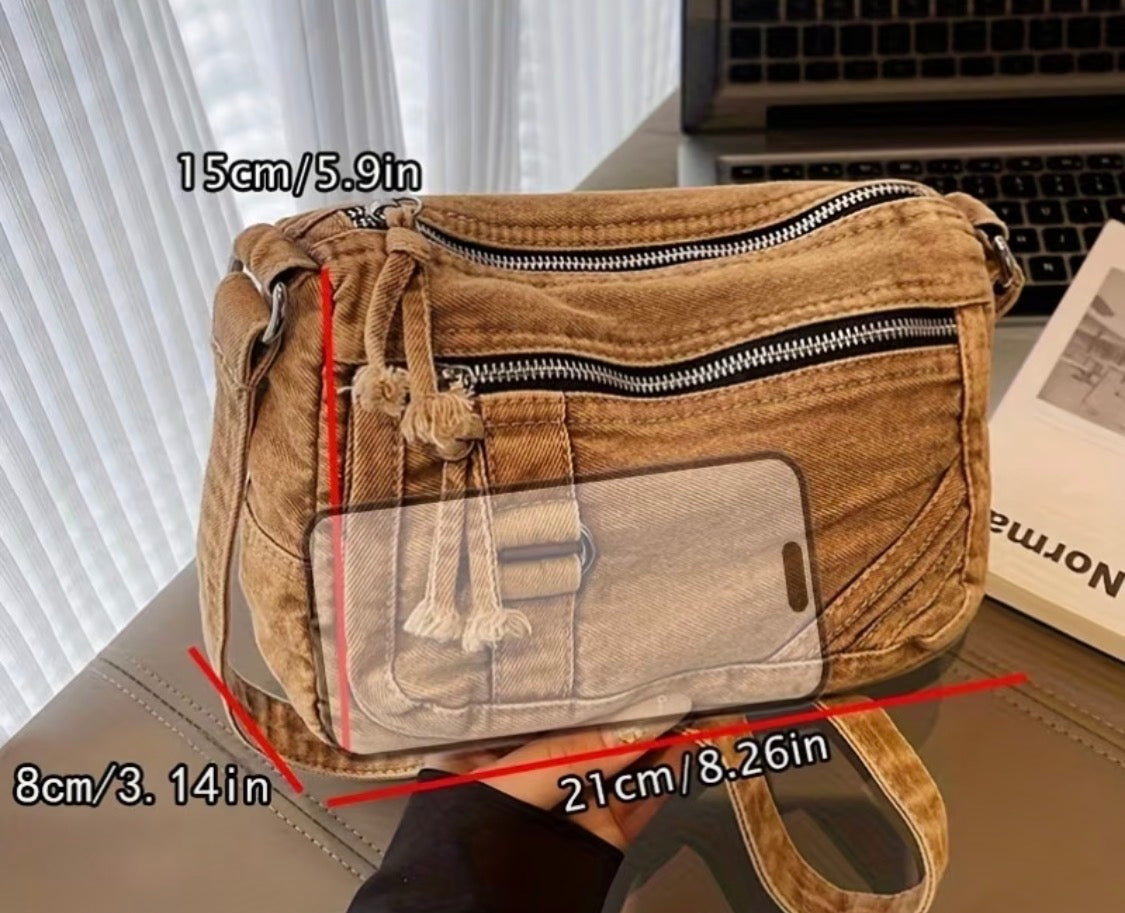Vintage Street-Style Women's Trendy Shoulder Crossbody Bag