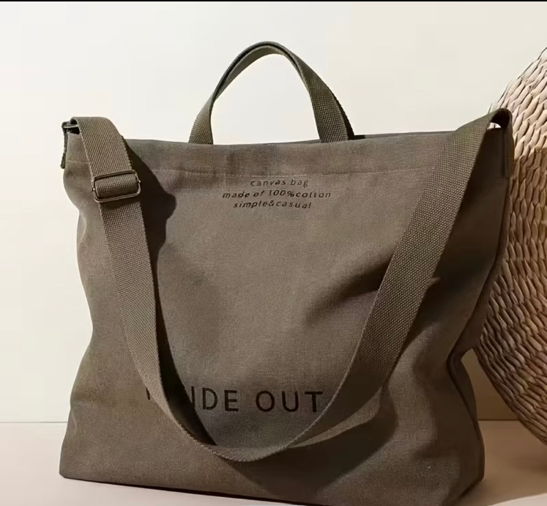 Women Canvas Tote Bag Travel Shoulder Bag Large Capacity Crossbody Top Handle Fashion Handbags