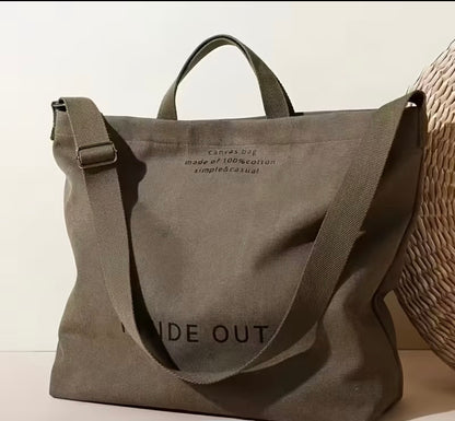 Women Canvas Tote Bag Travel Shoulder Bag Large Capacity Crossbody Top Handle Fashion Handbags
