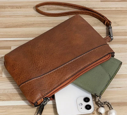 Women's Straw Clutch Bag, Bohemian Summer Beach Straw Purse