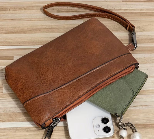 Women's Straw Clutch Bag, Bohemian Summer Beach Straw Purse