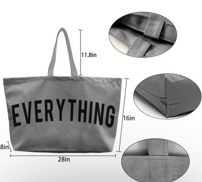 Large-Capacity Canvas Tote Bag