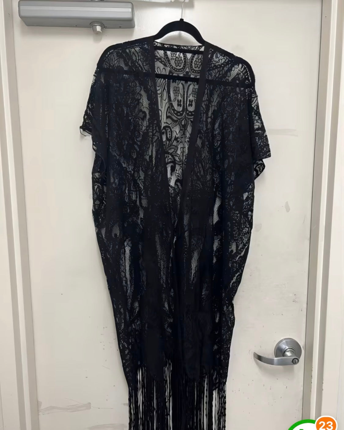 Bohemian Style Women's Embroidered Lace Long Cardigan