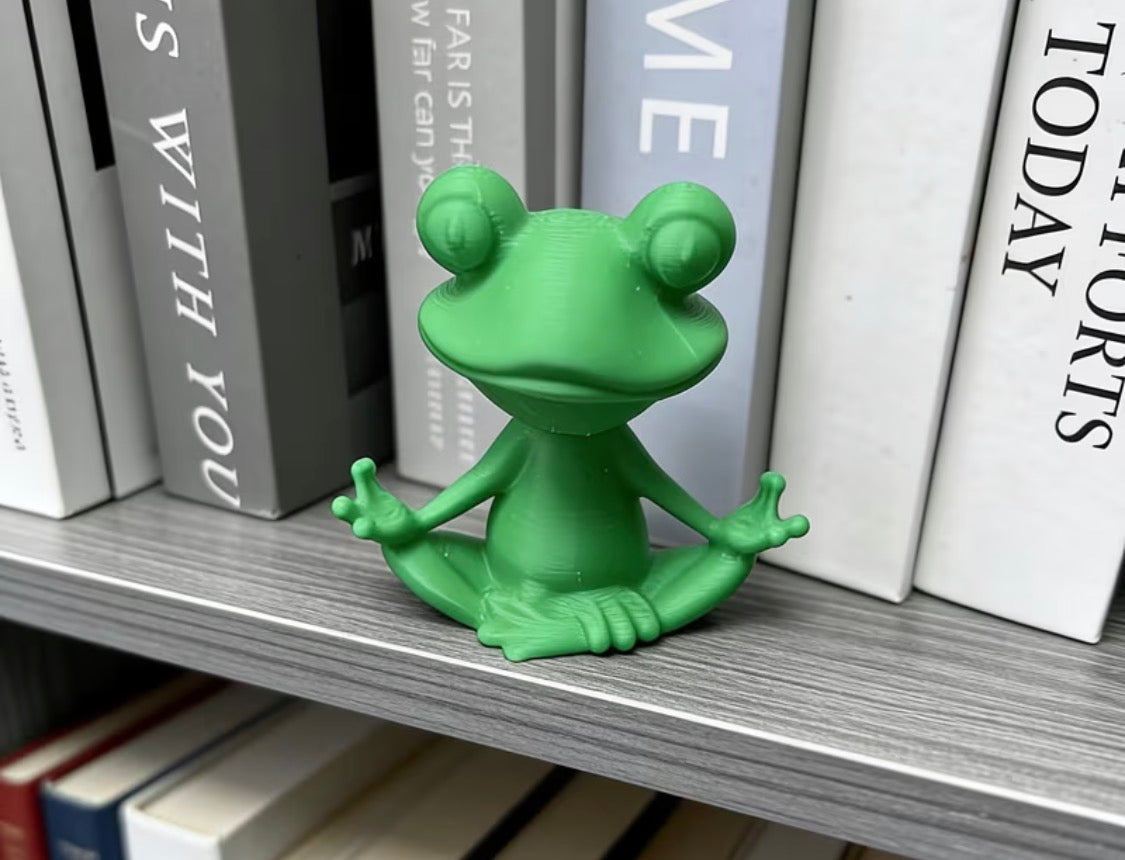 Adorable Zen Frog Meditation Statue