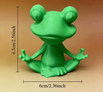 Adorable Zen Frog Meditation Statue