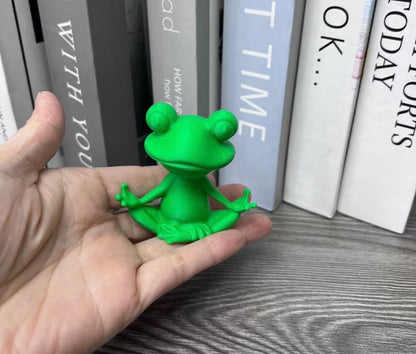Adorable Zen Frog Meditation Statue