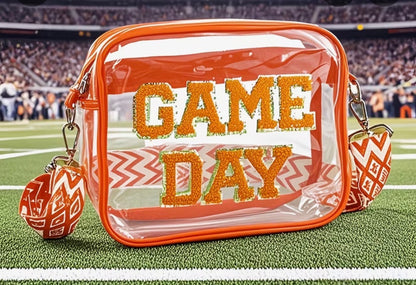 Game Day Clear Bag For Stadium Events With Letter Patches Stadium Approved