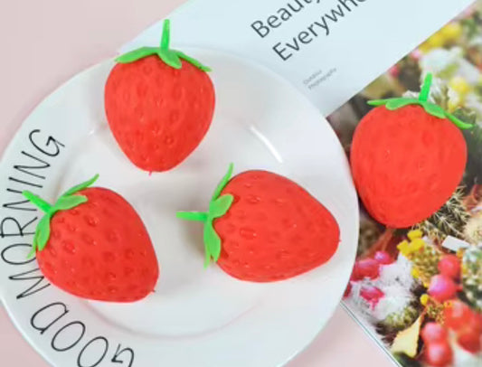 STRAWBERRY SQUEEZE SQUISHY- STRESS RELIEF