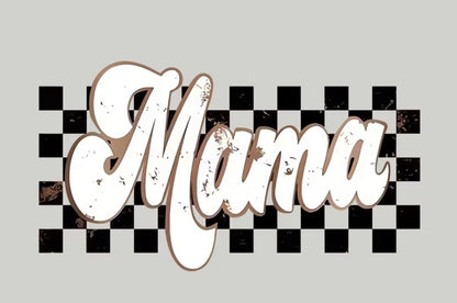 CHECKERED MAMA T-SHIRT