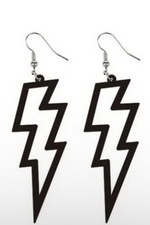 Lightning Bolt Drop Earrings