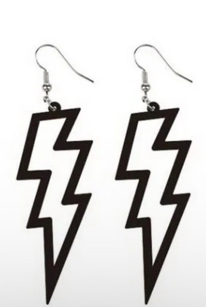Lightning Bolt Drop Earrings