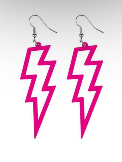 Lightning Bolt Drop Earrings