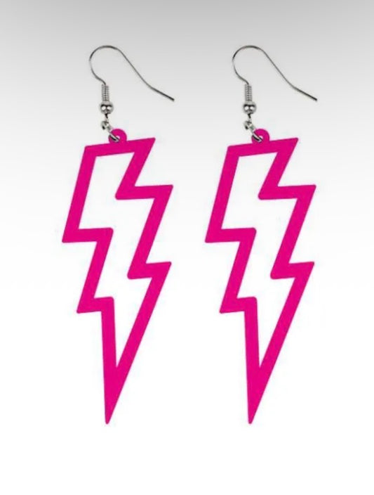 Lightning Bolt Drop Earrings