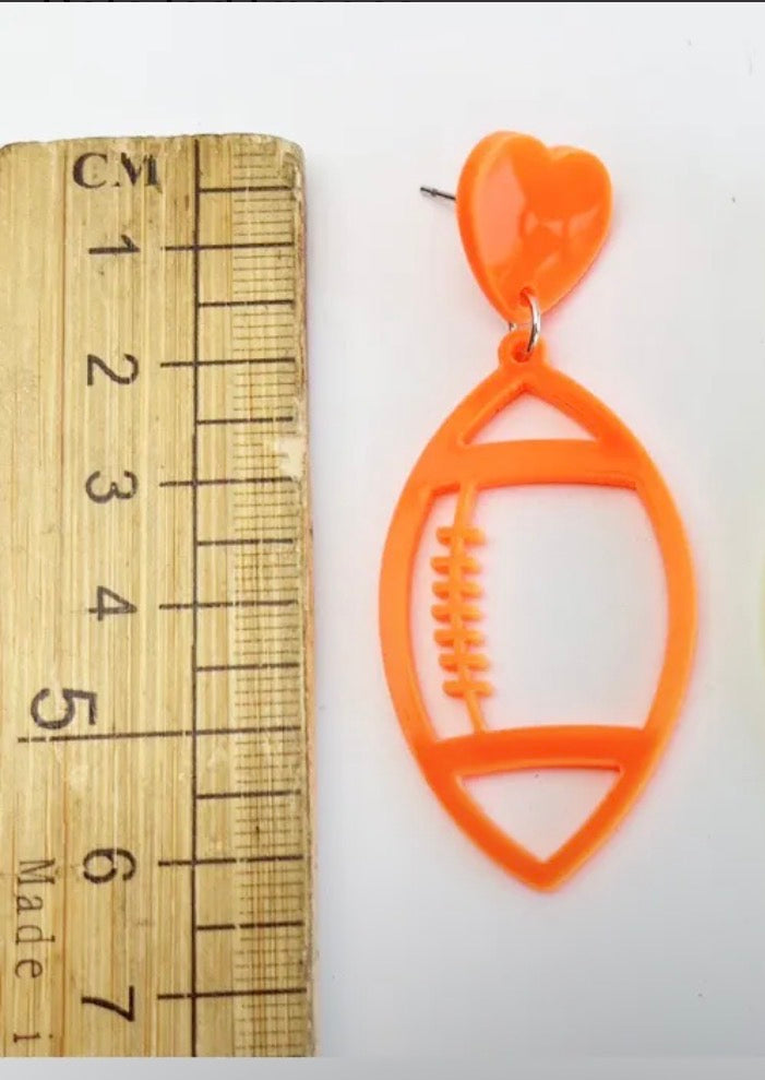 FOOTBALL DROP EARRINGS