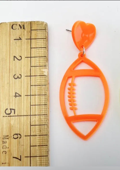 FOOTBALL DROP EARRINGS