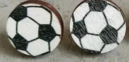 SOCCER STUD EARRINGS
