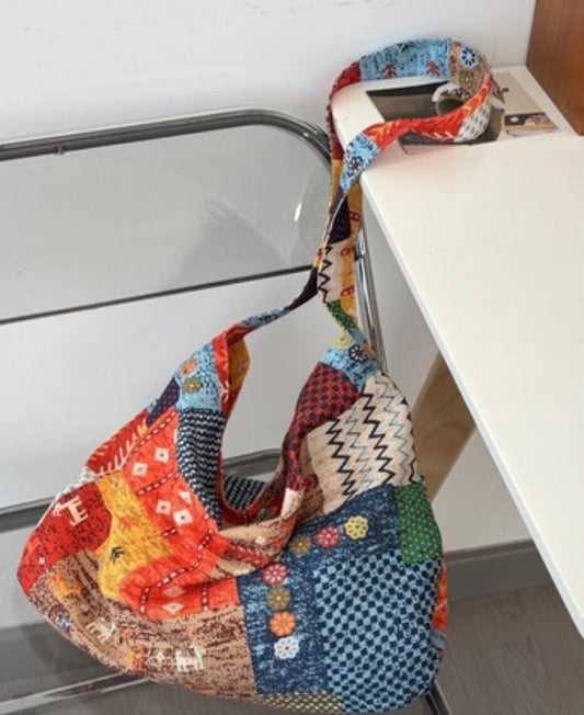 Vintage Patchwork Tote Bag