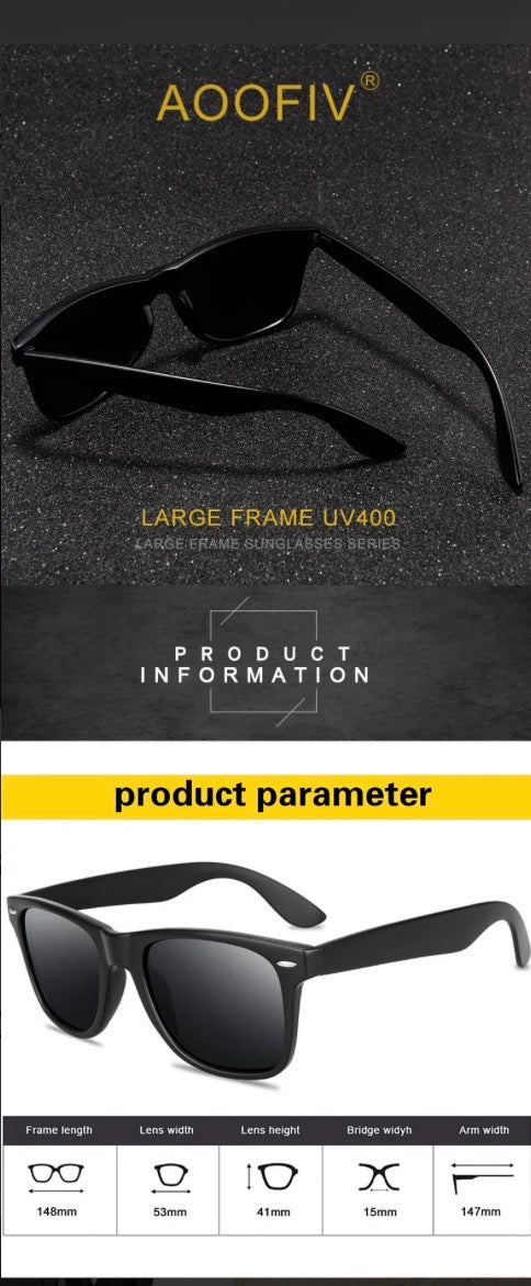 Retro Square Frame Sunglasses