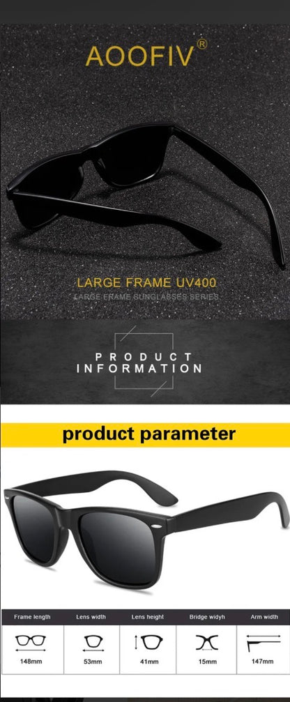 Retro Square Frame Sunglasses