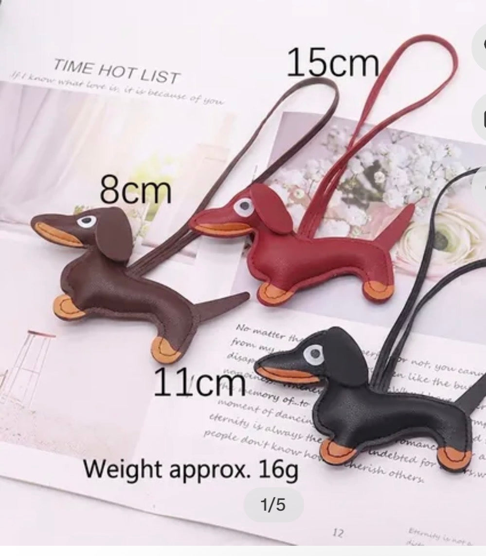 Dachshund Dog Keychain Bag Pendant