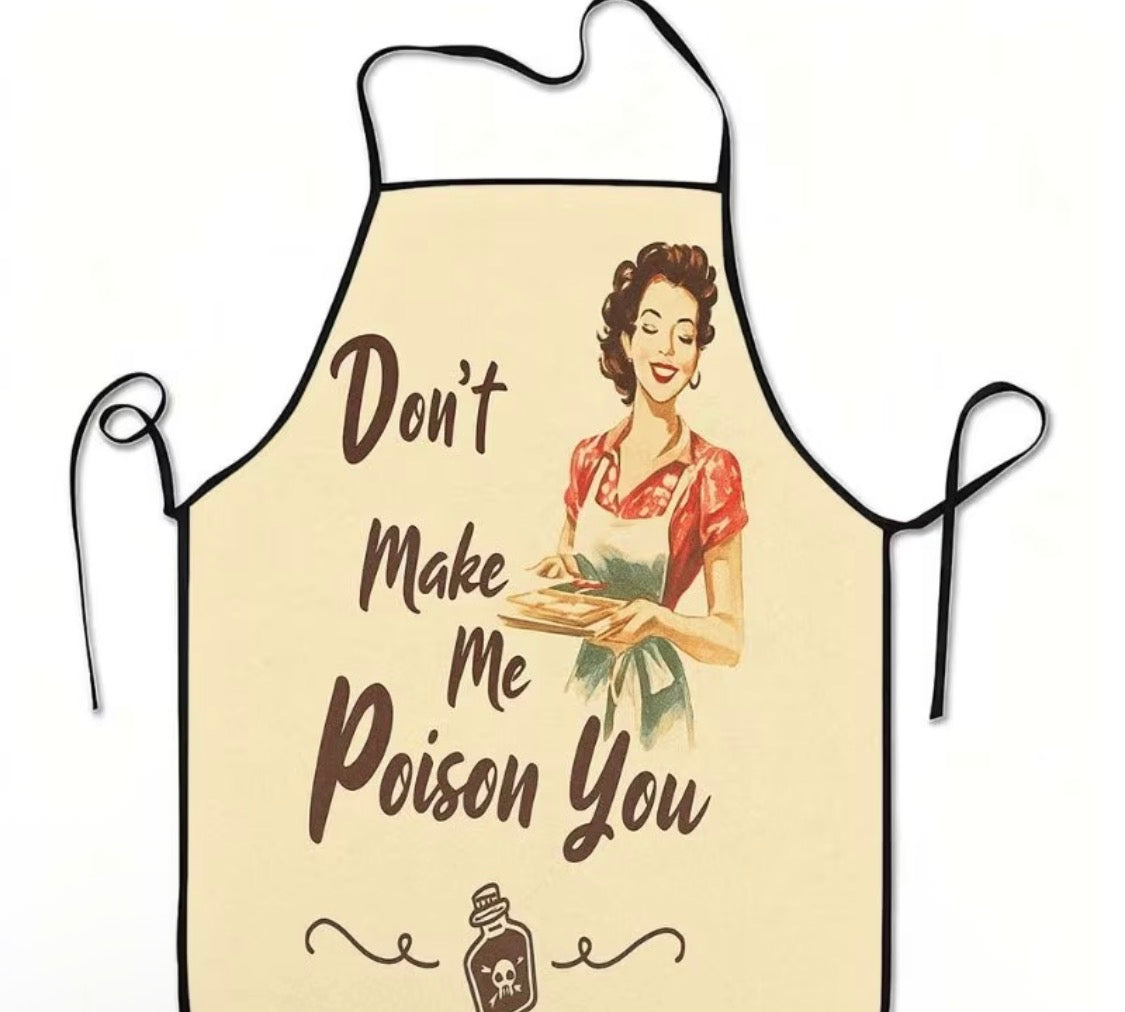 Fun Poison Warning Apron