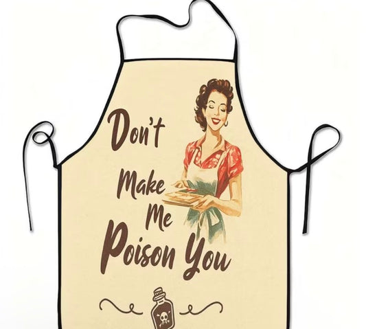 Fun Poison Warning Apron