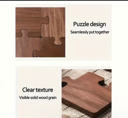 Retro Wooden Puzzle Coasters