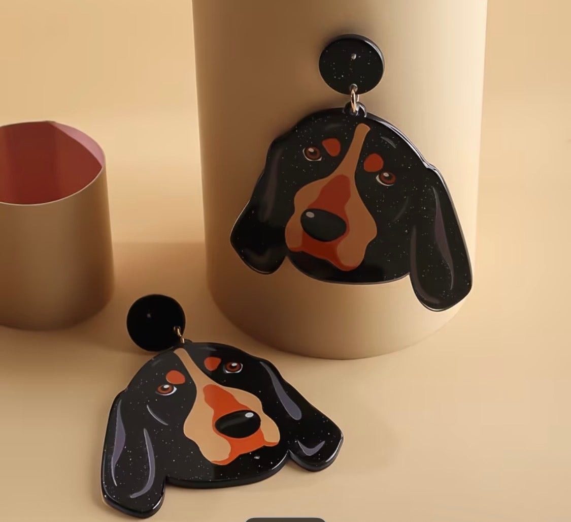 SMOKEY THE UT MASCOT DANGLE EARRINGS