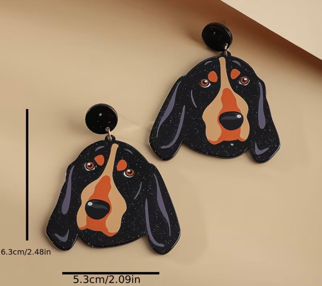 SMOKEY THE UT MASCOT DANGLE EARRINGS