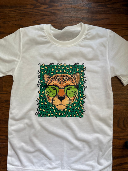 ADORABLE GREEN LEOPARD T-SHIRT