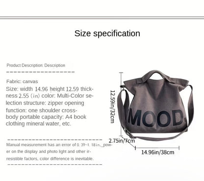 GRAY TOTE BAG