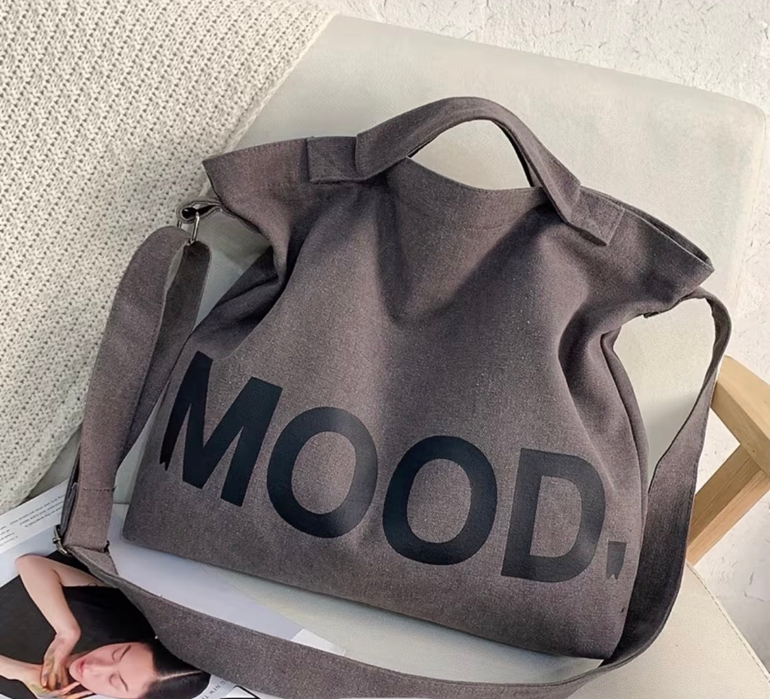 GRAY TOTE BAG