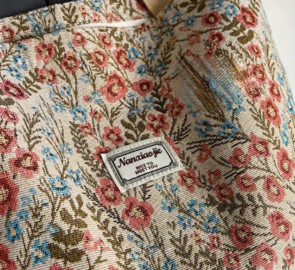 SMALL FLORAL TOTE HANDBAG
