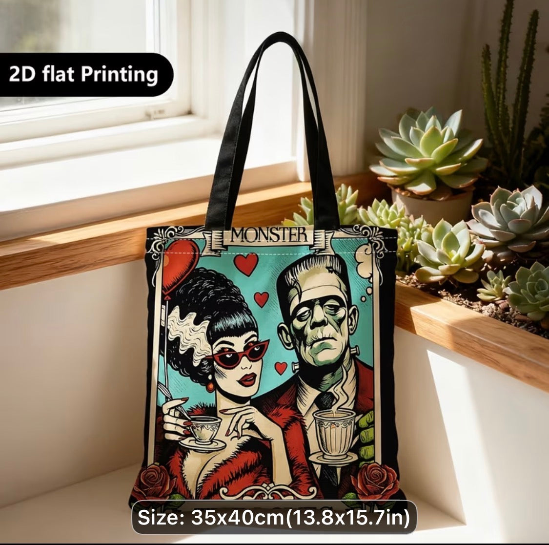 MONSTER ROMANCE TOTE BAG